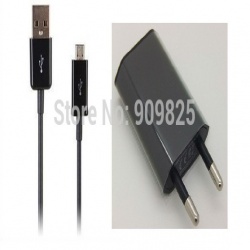 EU USB Home Wall Charger Micro USB Data Sync Charging Cable for Samsung Galaxy S2 S3 Домострой