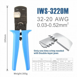 IWS 3220 Crimping tool for JST DuPont terminals mini Hand Crimping pliers for Narrow pitch Connector