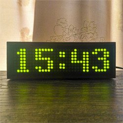 Часы с Wi-Fi на светодиодных матрицах