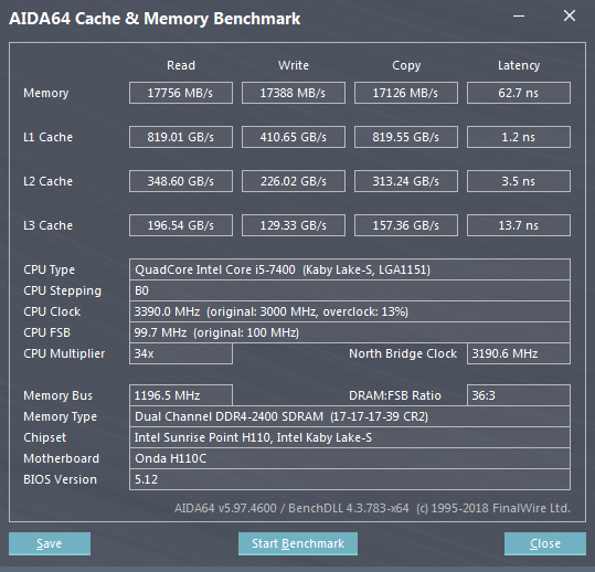Оперативная память Juhor DDR4 8GB 2400Mhz. Тест и обвязка
