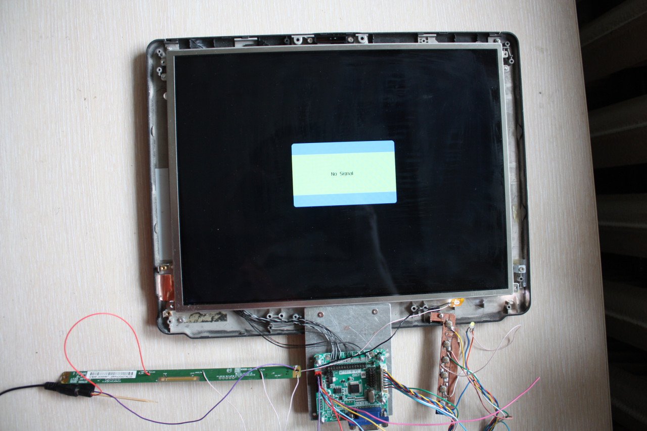 MT561-B, адаптер VGA>LVDS. Как сделать LCD монитор своими руками.