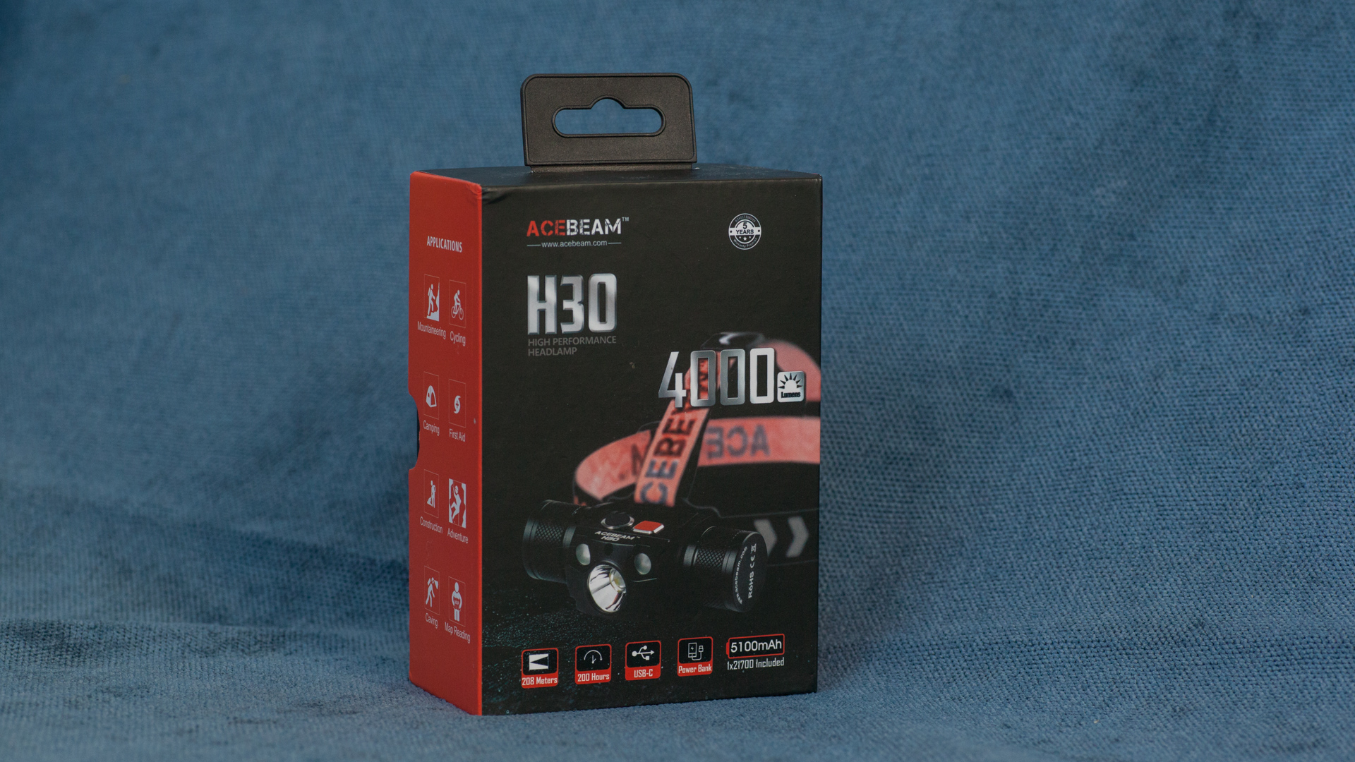 Acebeam H30 - сверхяркий налобник